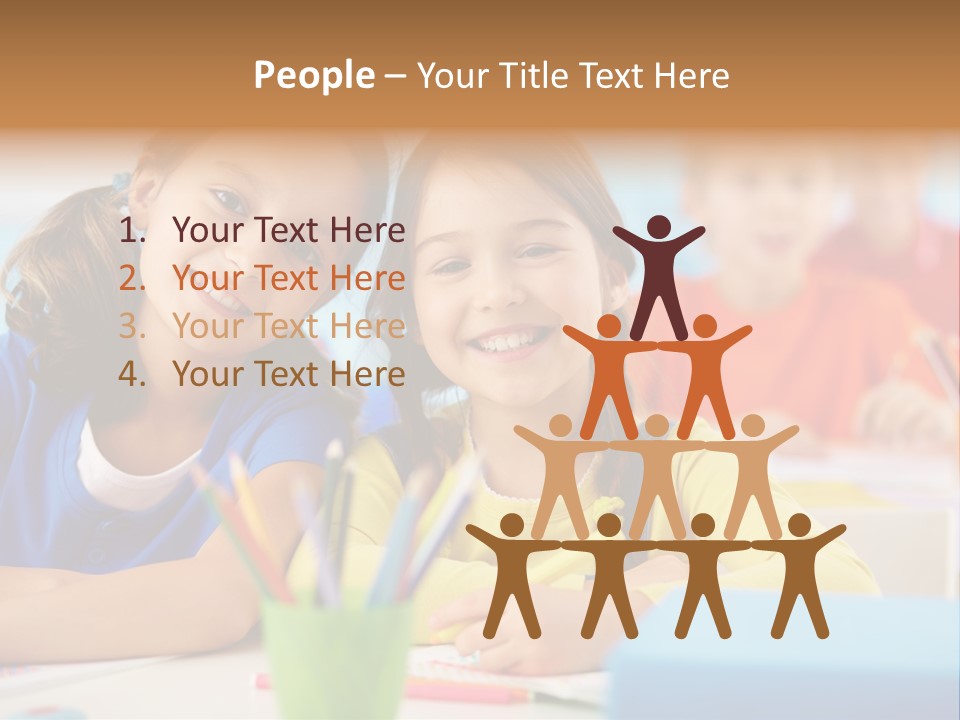 Positive Girl Junior PowerPoint Template