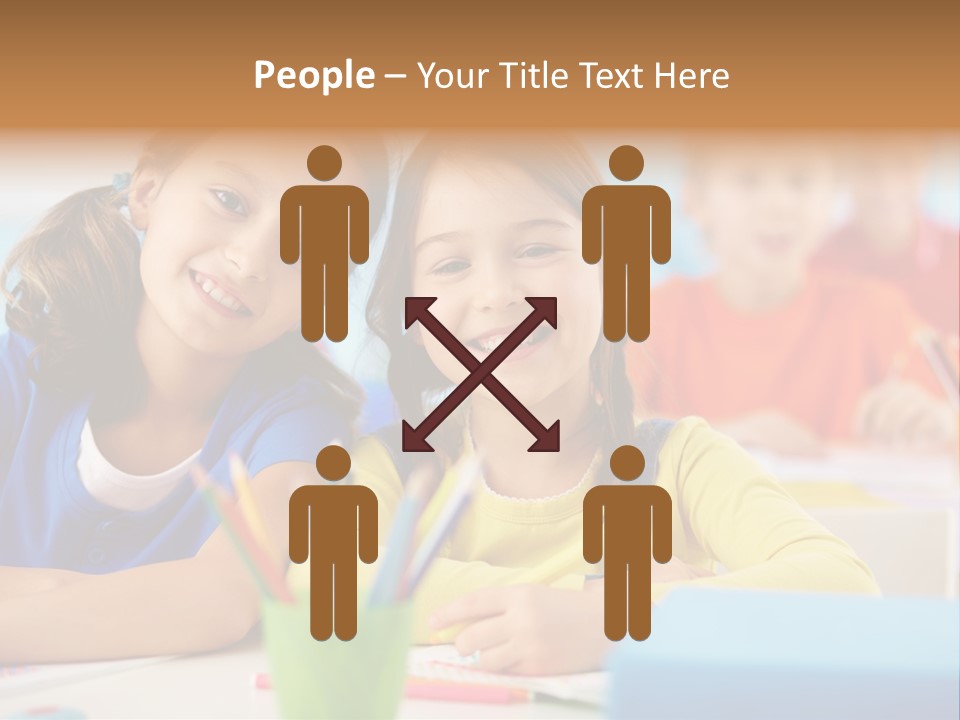 Positive Girl Junior PowerPoint Template