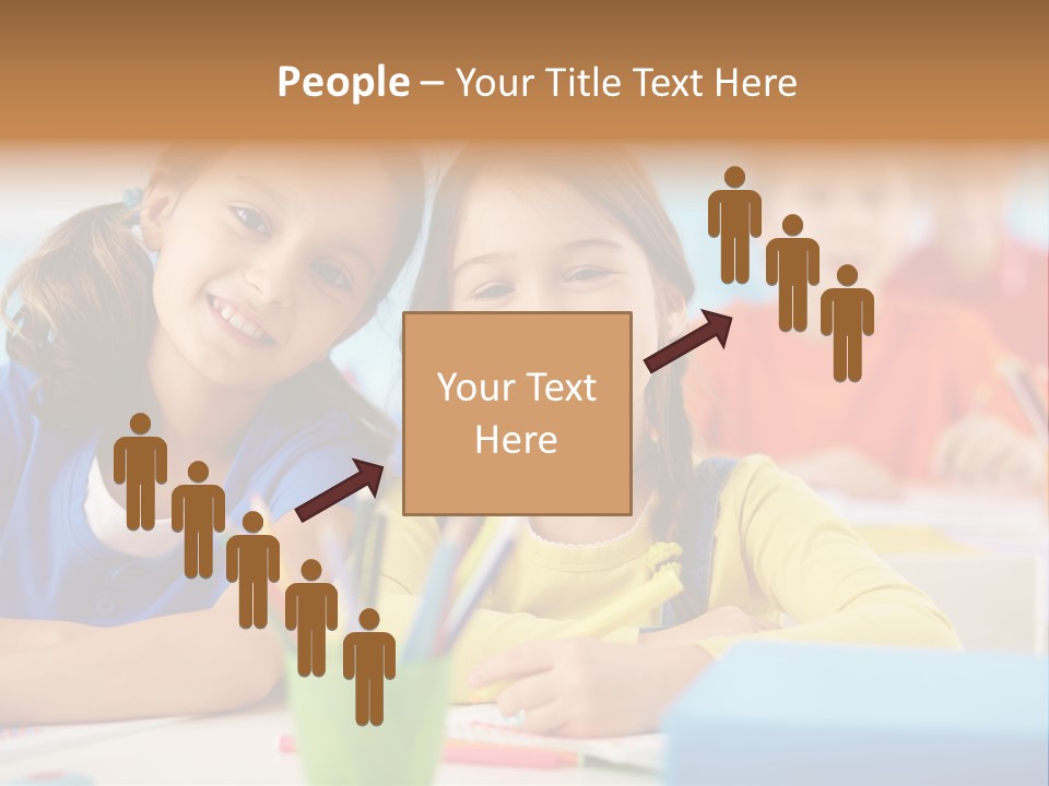 Positive Girl Junior PowerPoint Template