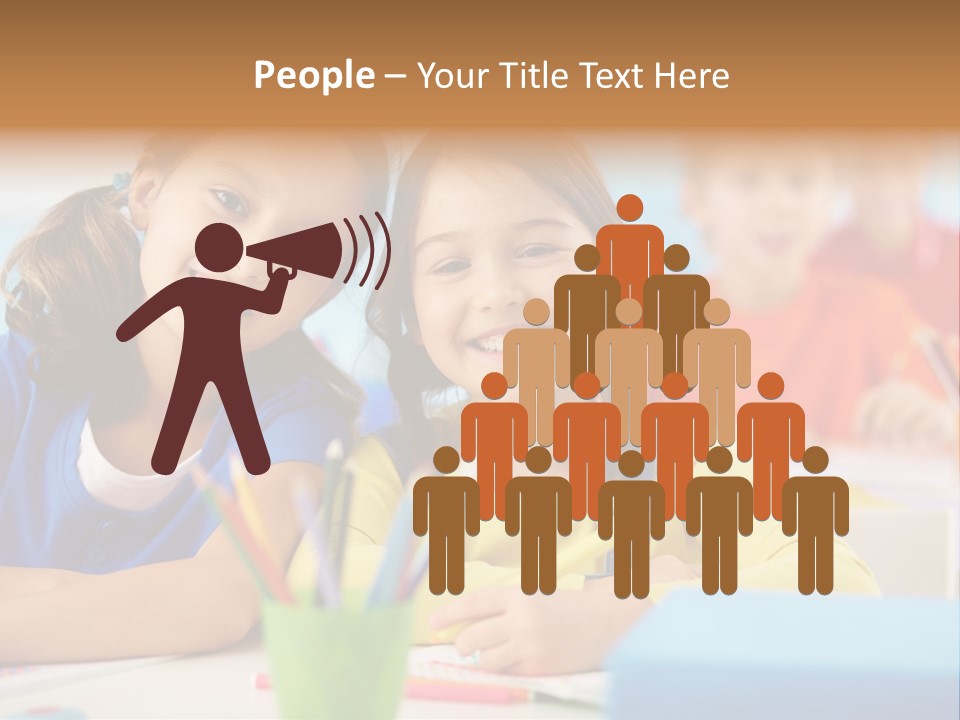 Positive Girl Junior PowerPoint Template