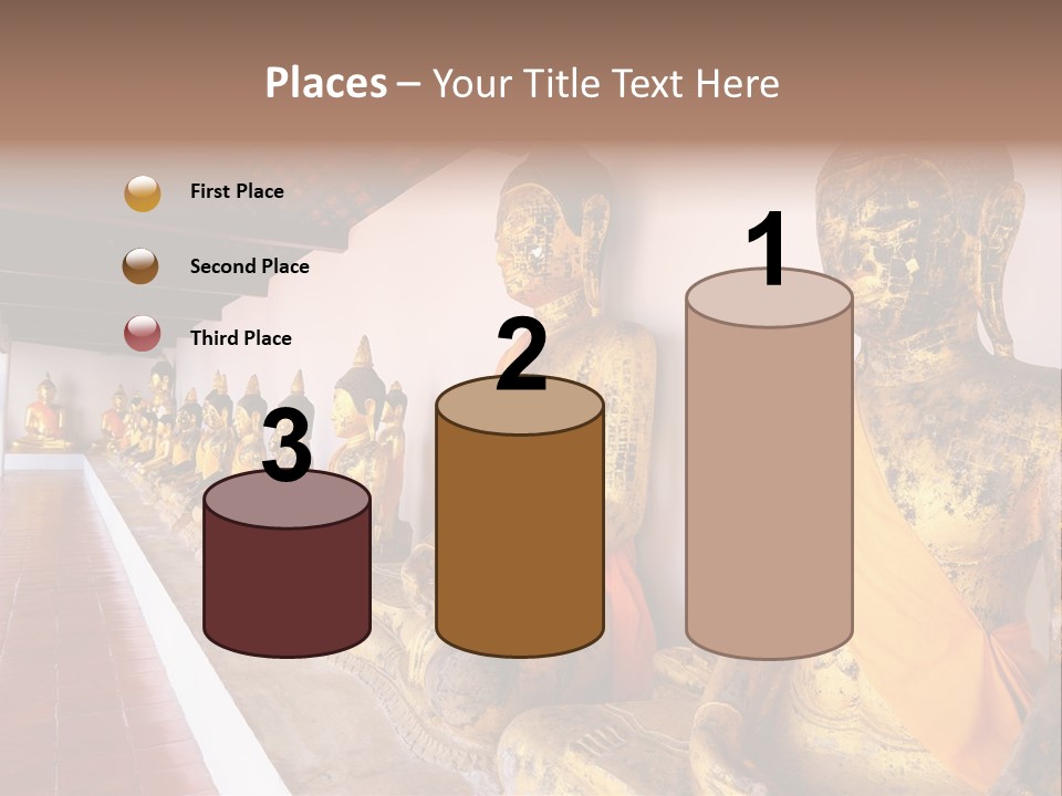 Tourism Spiritual Yellow PowerPoint Template