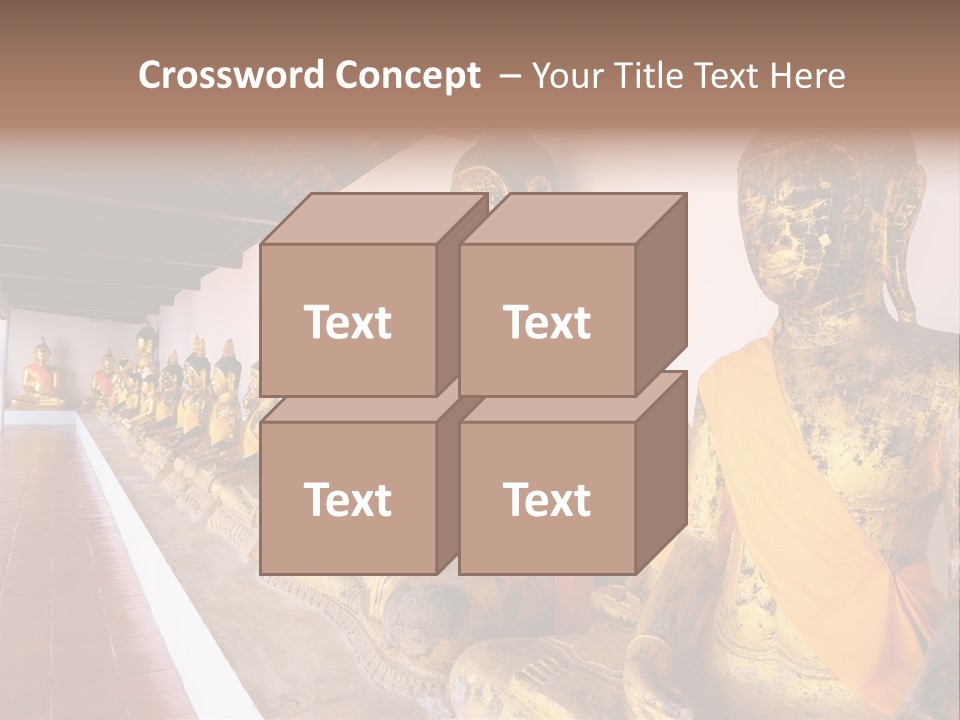 Tourism Spiritual Yellow PowerPoint Template