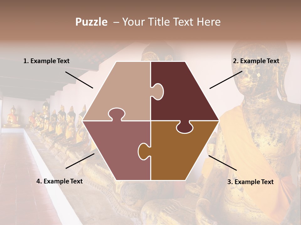 Tourism Spiritual Yellow PowerPoint Template