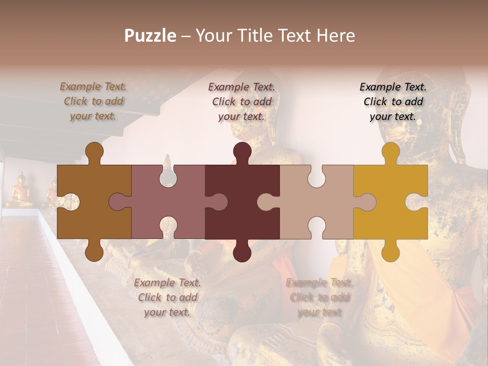 Tourism Spiritual Yellow PowerPoint Template