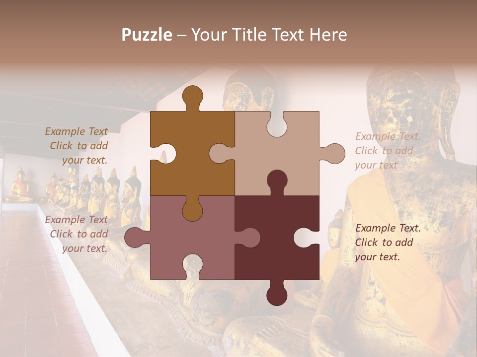 Tourism Spiritual Yellow PowerPoint Template