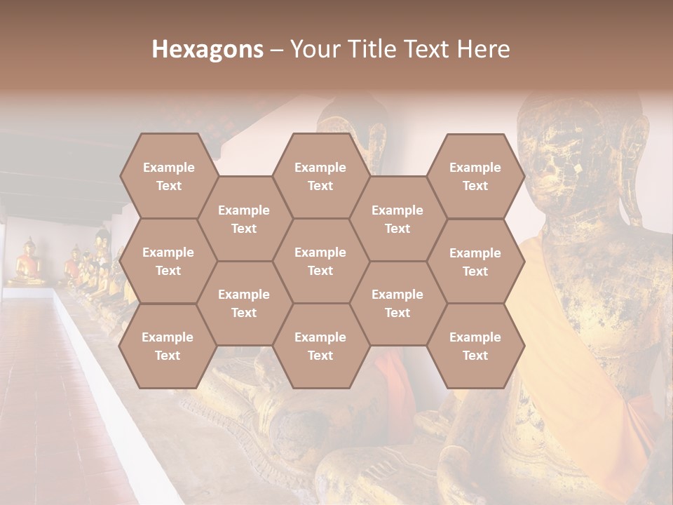 Tourism Spiritual Yellow PowerPoint Template