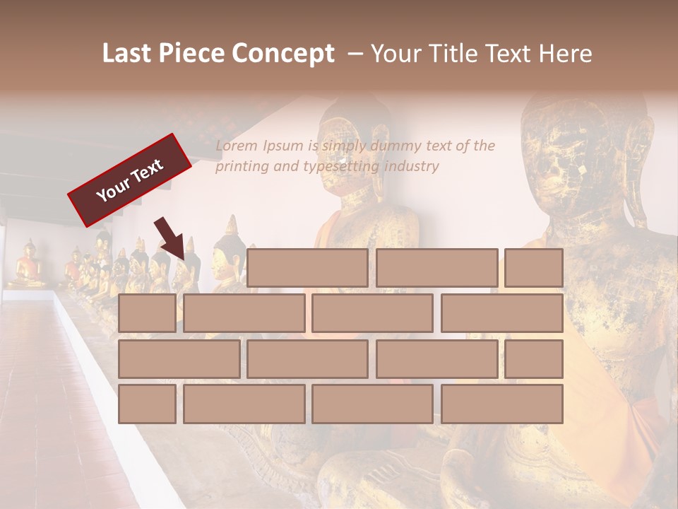 Tourism Spiritual Yellow PowerPoint Template