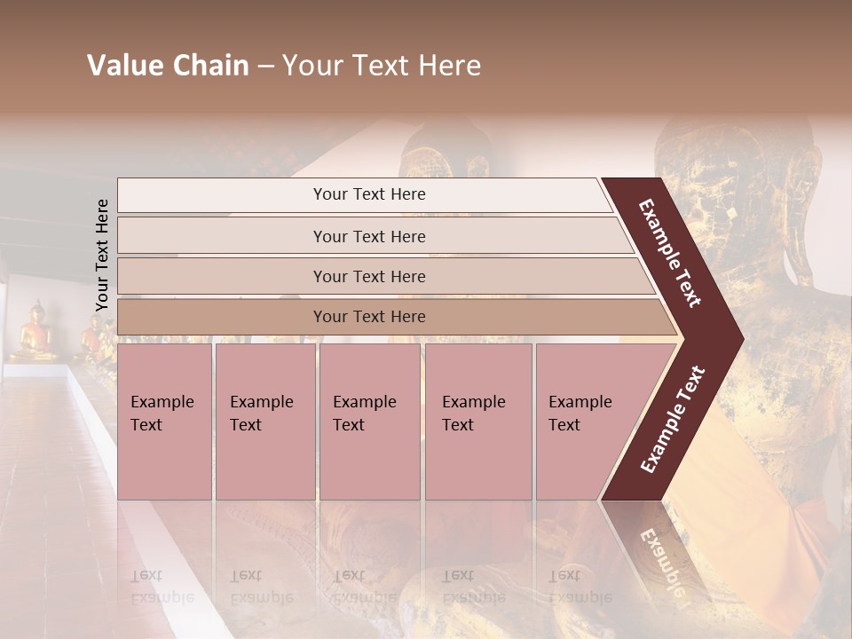 Tourism Spiritual Yellow PowerPoint Template
