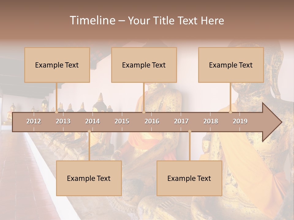 Tourism Spiritual Yellow PowerPoint Template