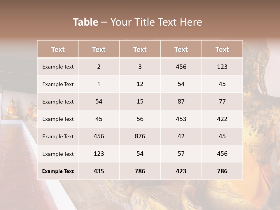 Tourism Spiritual Yellow PowerPoint Template