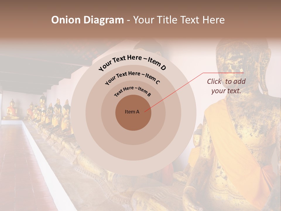 Tourism Spiritual Yellow PowerPoint Template