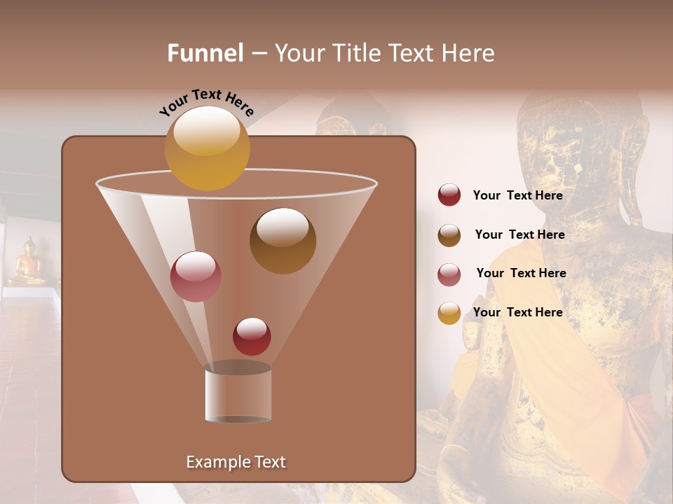 Tourism Spiritual Yellow PowerPoint Template