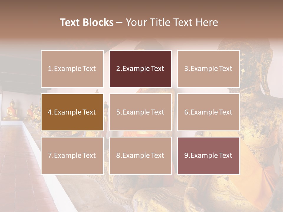 Tourism Spiritual Yellow PowerPoint Template