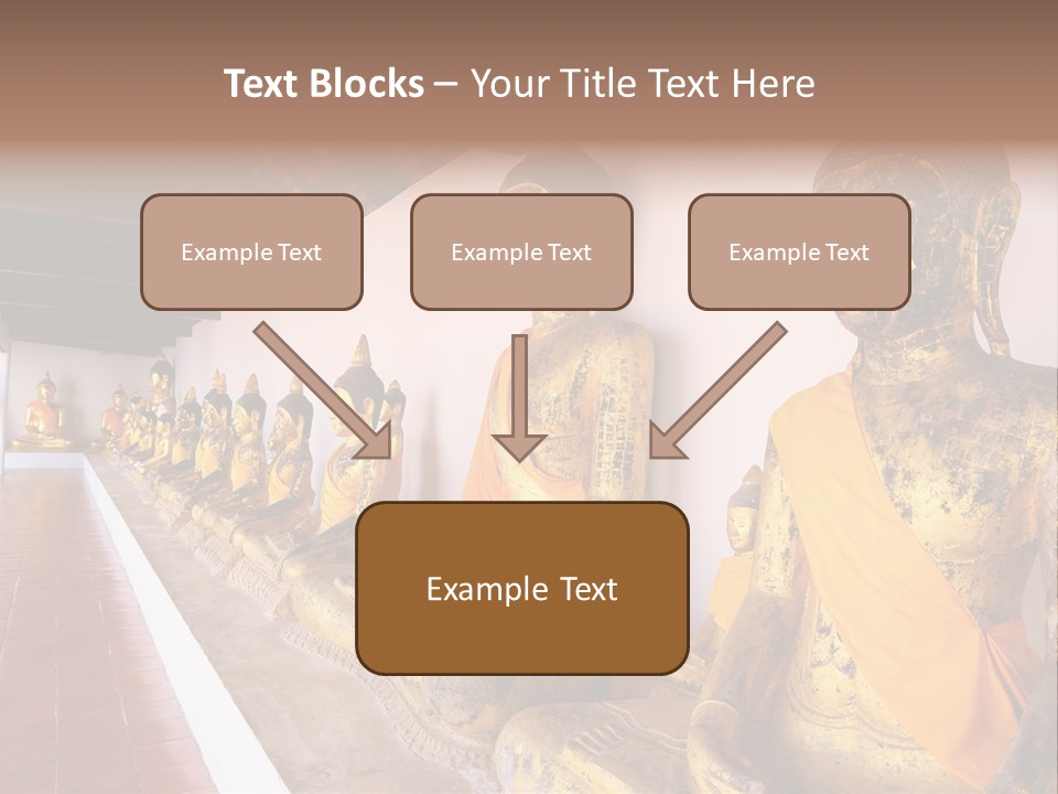 Tourism Spiritual Yellow PowerPoint Template