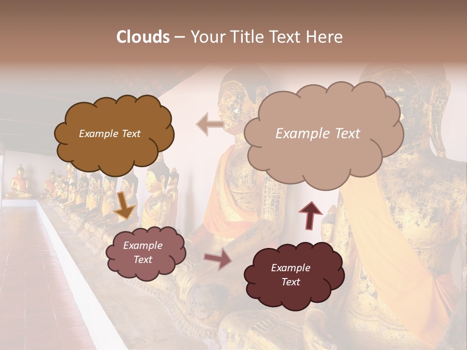 Tourism Spiritual Yellow PowerPoint Template