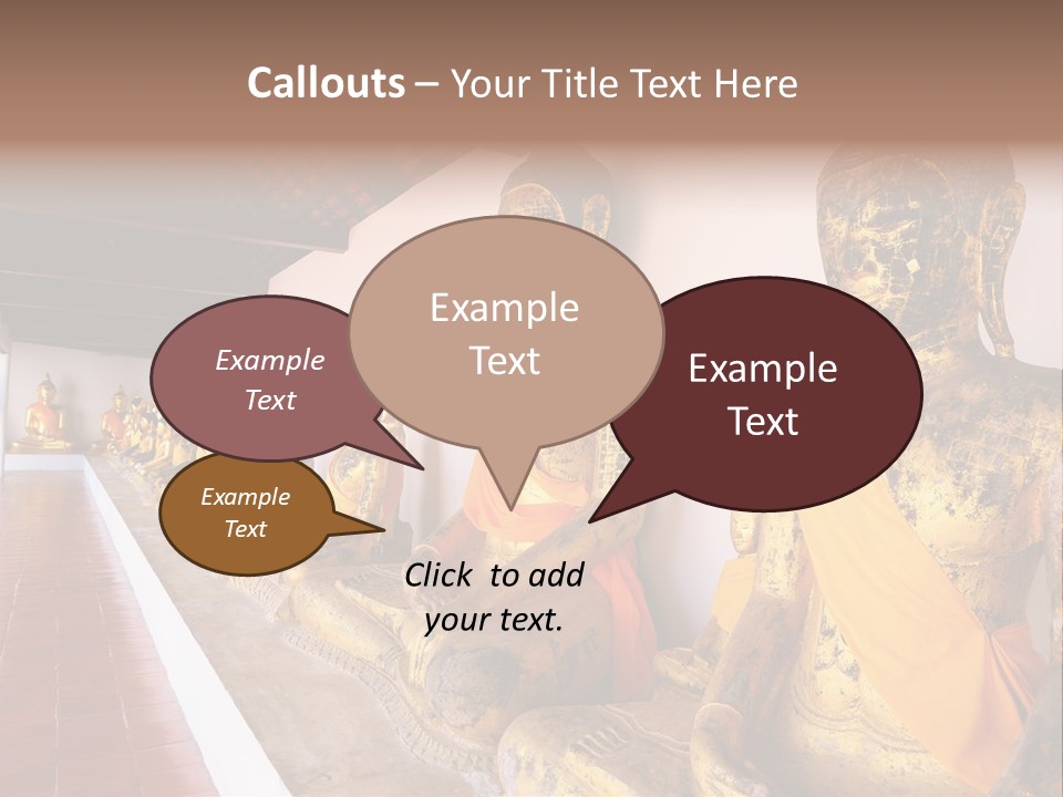 Tourism Spiritual Yellow PowerPoint Template