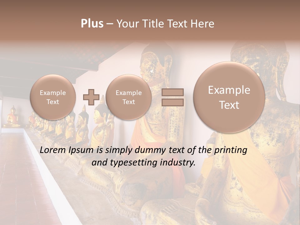 Tourism Spiritual Yellow PowerPoint Template