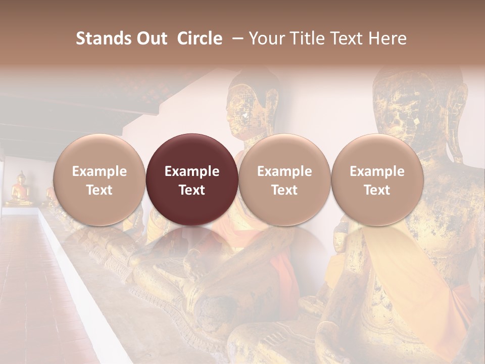 Tourism Spiritual Yellow PowerPoint Template