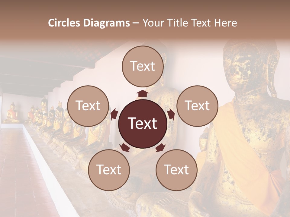 Tourism Spiritual Yellow PowerPoint Template