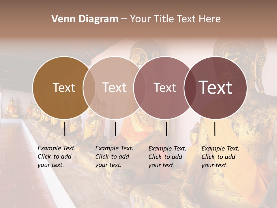 Tourism Spiritual Yellow PowerPoint Template