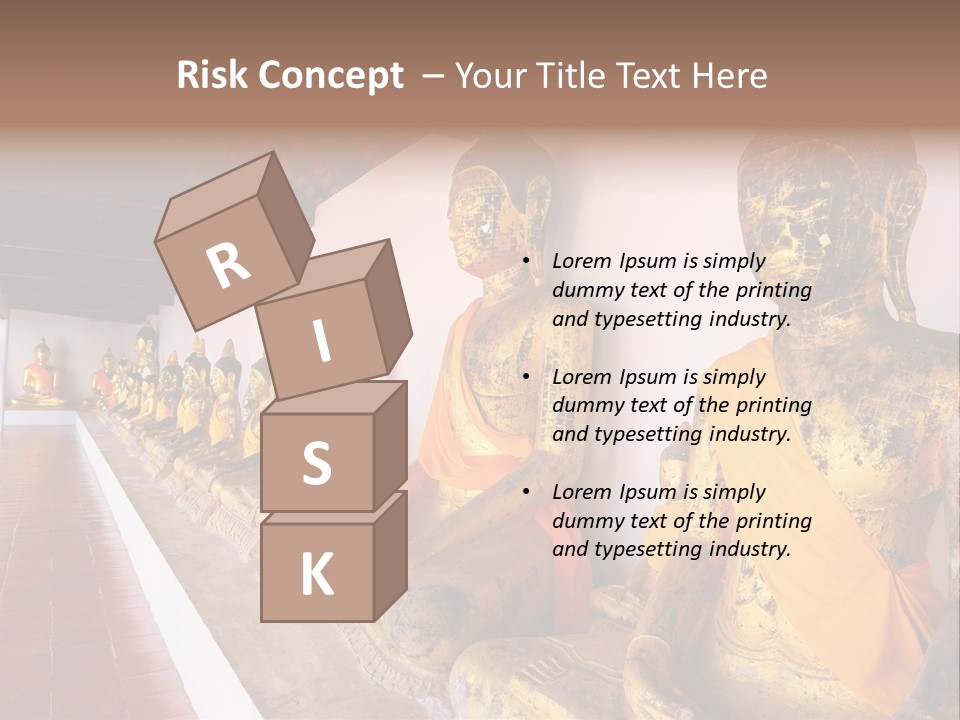 Tourism Spiritual Yellow PowerPoint Template