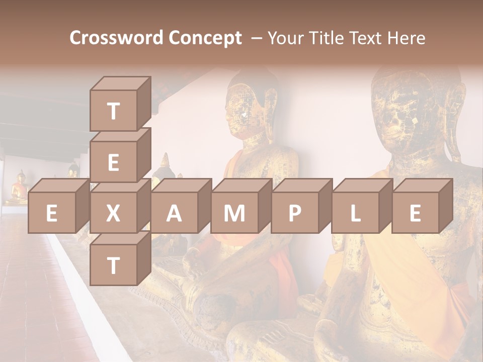 Tourism Spiritual Yellow PowerPoint Template