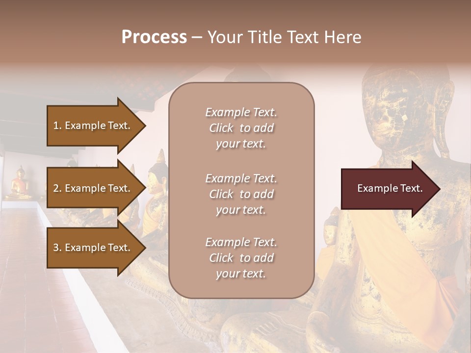 Tourism Spiritual Yellow PowerPoint Template