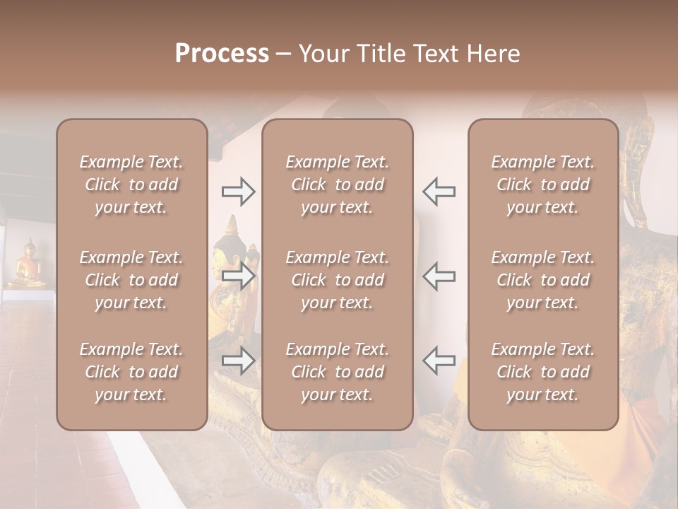Tourism Spiritual Yellow PowerPoint Template