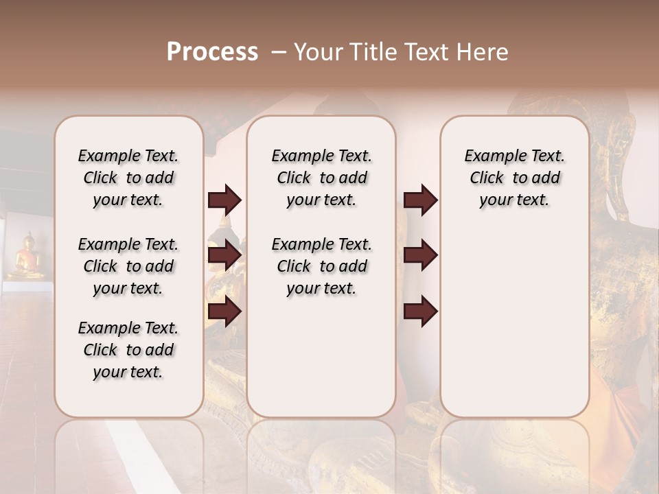 Tourism Spiritual Yellow PowerPoint Template