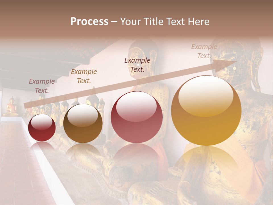 Tourism Spiritual Yellow PowerPoint Template