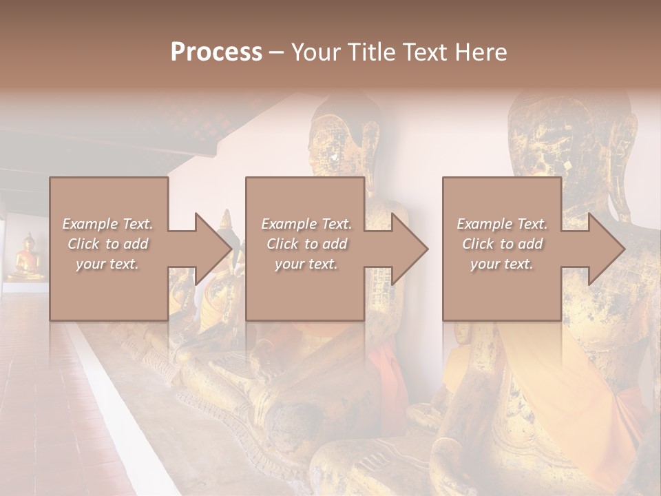 Tourism Spiritual Yellow PowerPoint Template