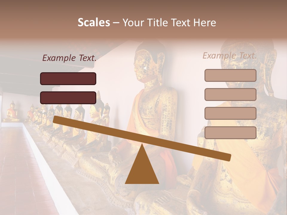 Tourism Spiritual Yellow PowerPoint Template