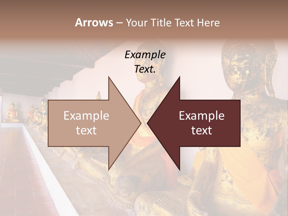 Tourism Spiritual Yellow PowerPoint Template