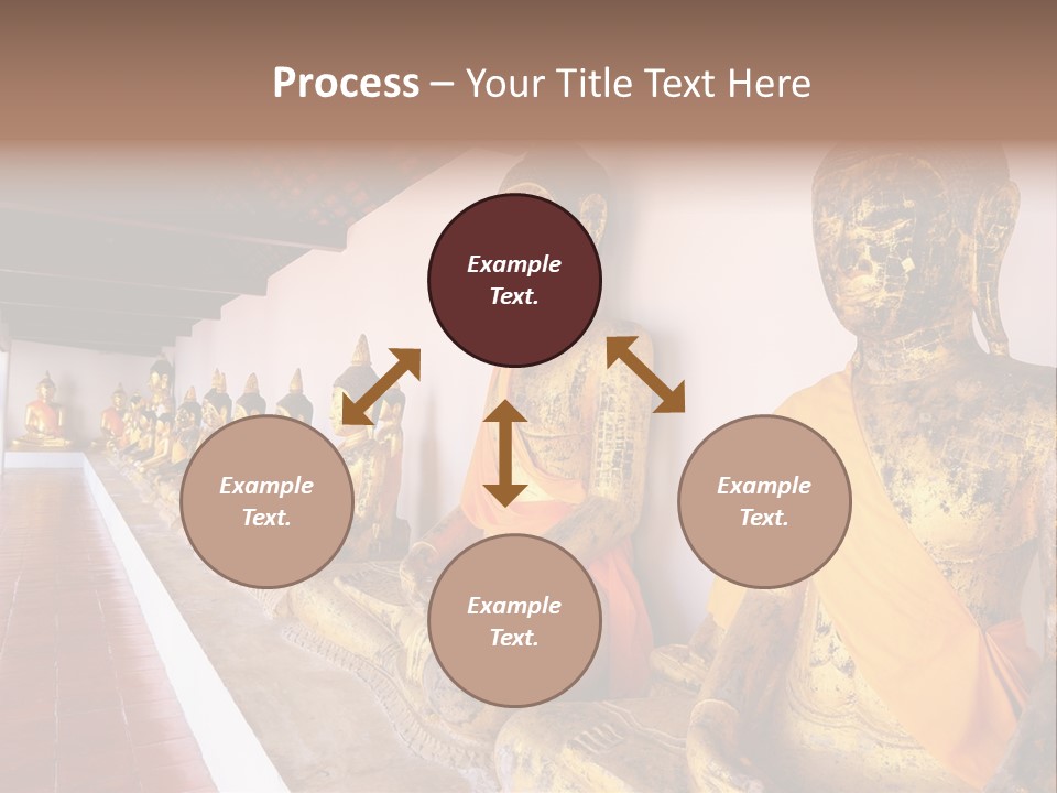 Tourism Spiritual Yellow PowerPoint Template