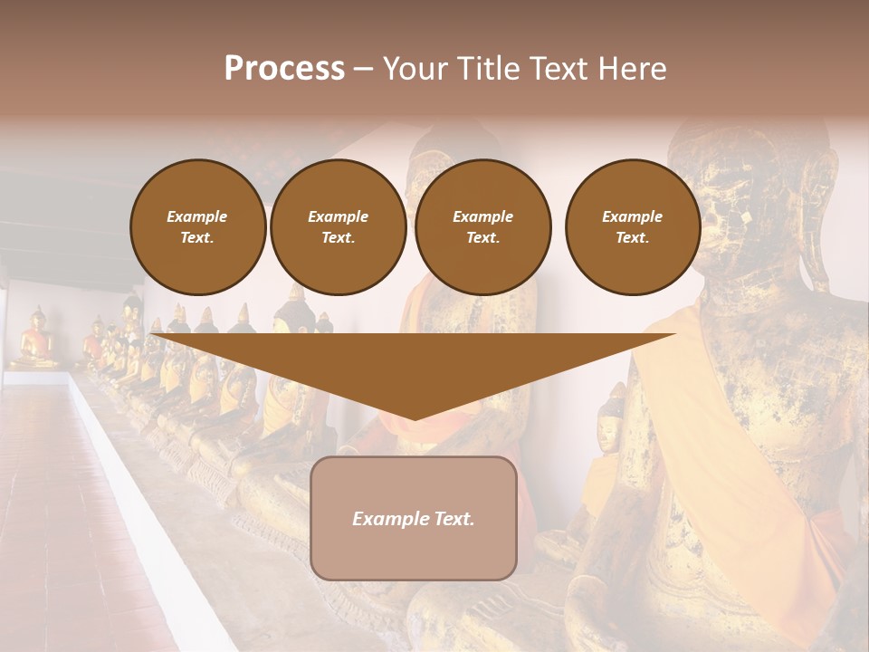 Tourism Spiritual Yellow PowerPoint Template