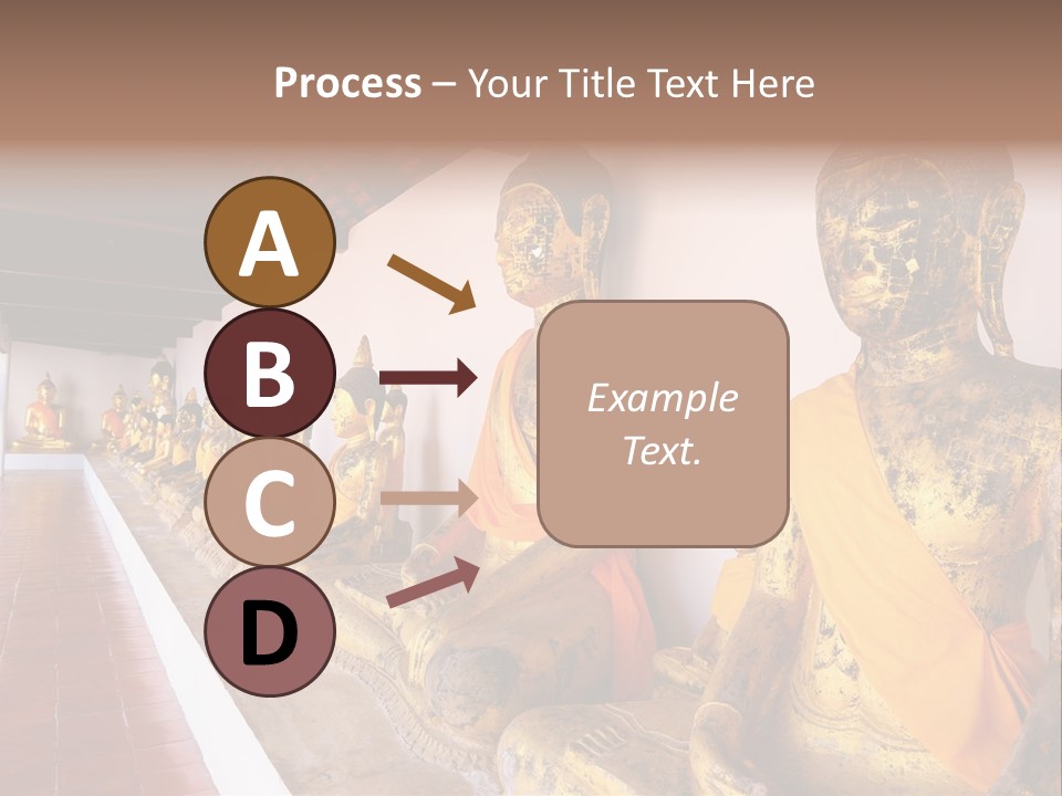 Tourism Spiritual Yellow PowerPoint Template