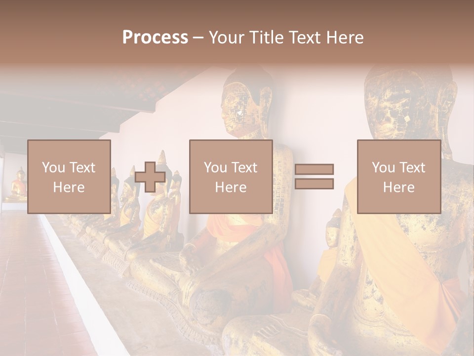 Tourism Spiritual Yellow PowerPoint Template