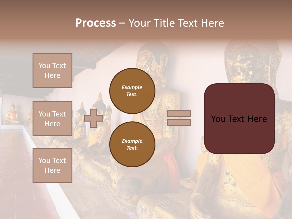 Tourism Spiritual Yellow PowerPoint Template
