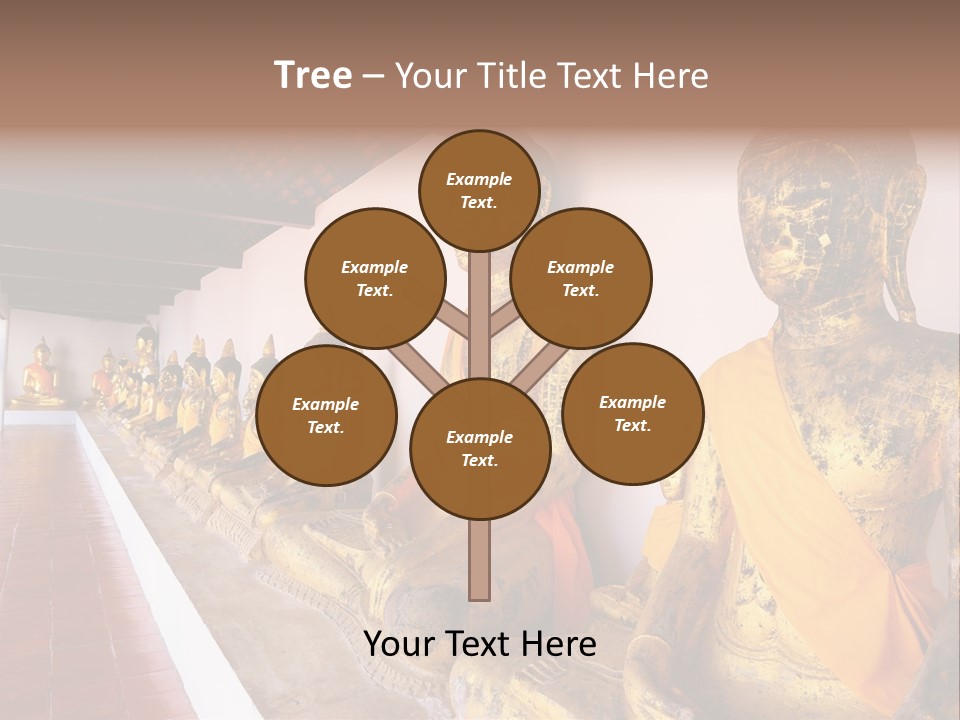 Tourism Spiritual Yellow PowerPoint Template