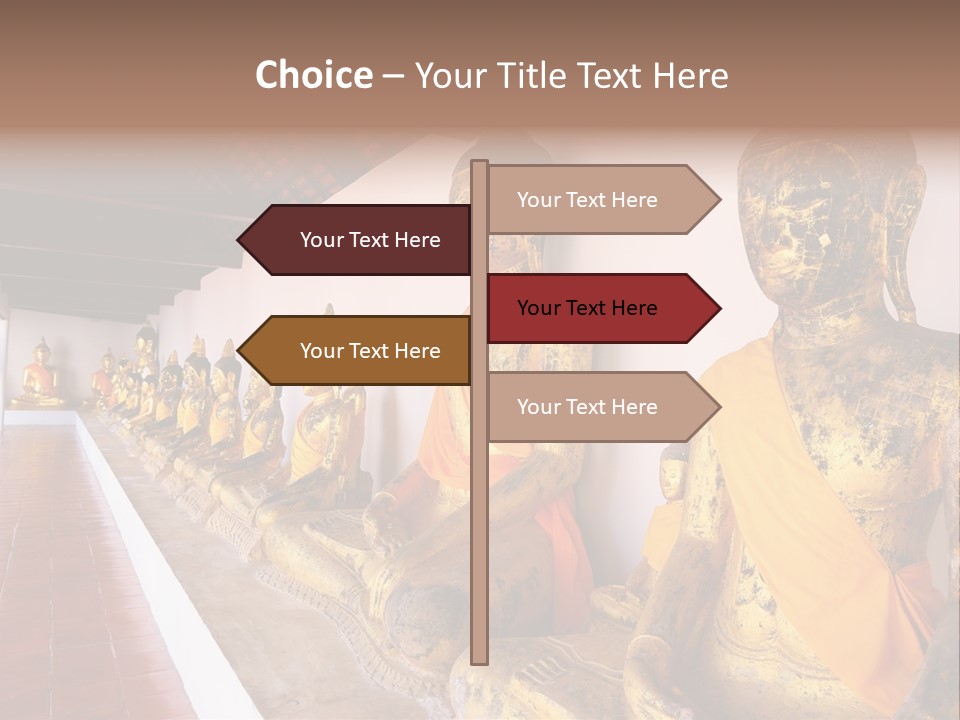 Tourism Spiritual Yellow PowerPoint Template