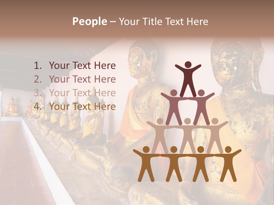 Tourism Spiritual Yellow PowerPoint Template