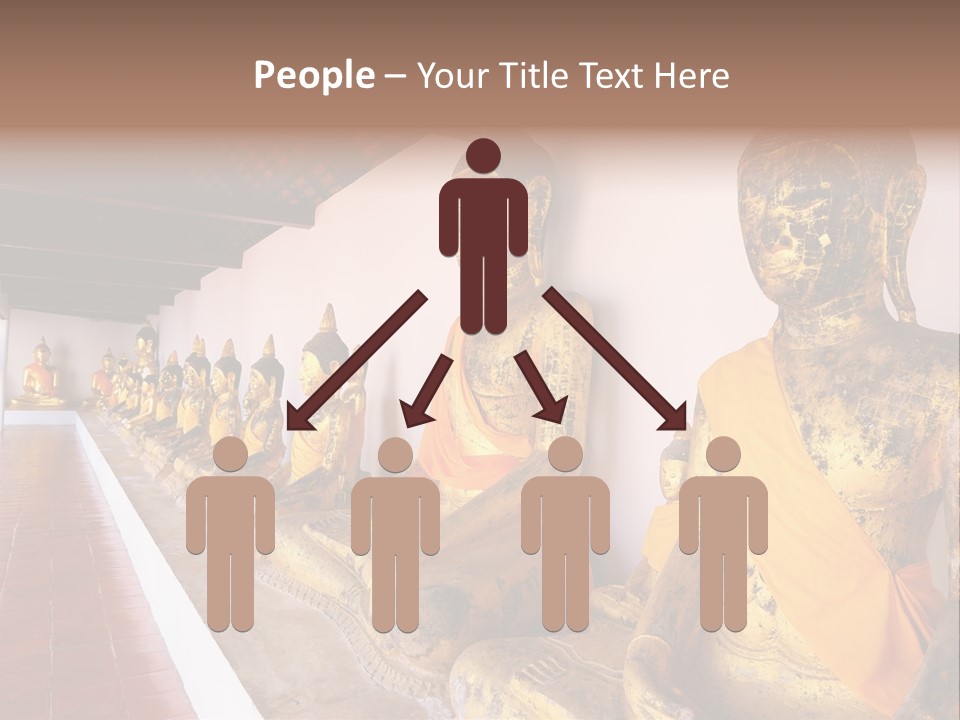 Tourism Spiritual Yellow PowerPoint Template