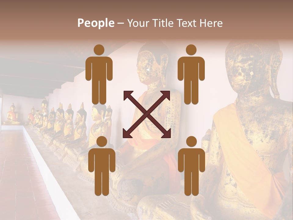 Tourism Spiritual Yellow PowerPoint Template