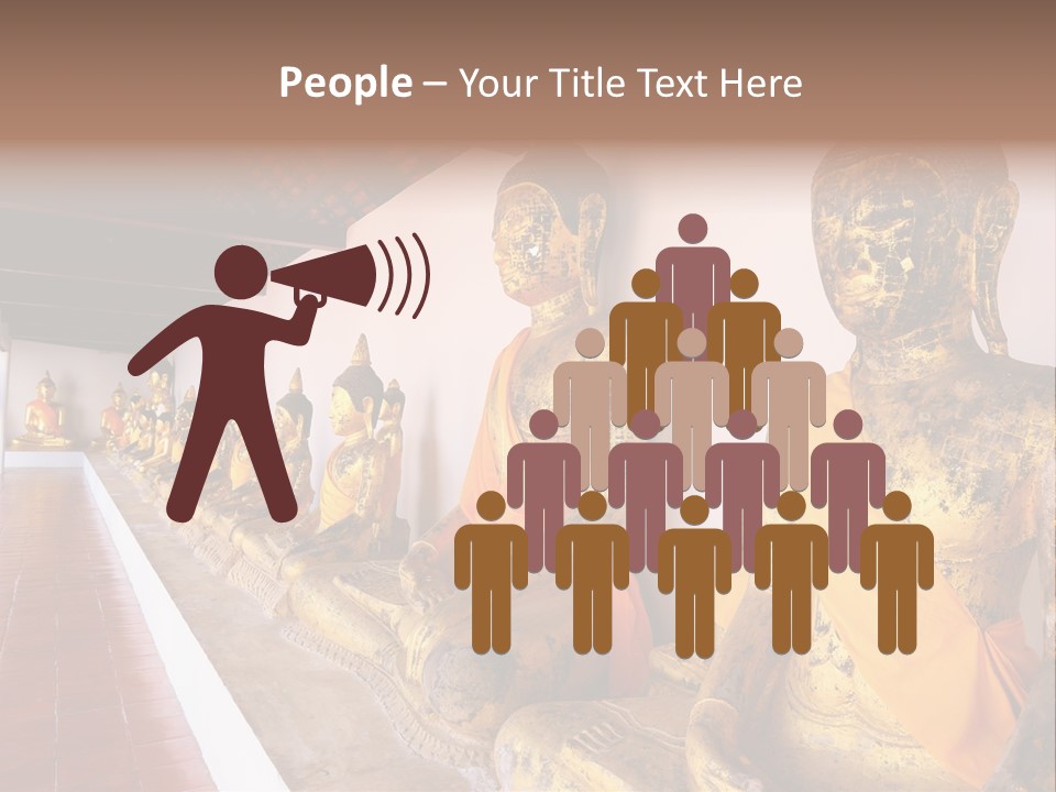 Tourism Spiritual Yellow PowerPoint Template