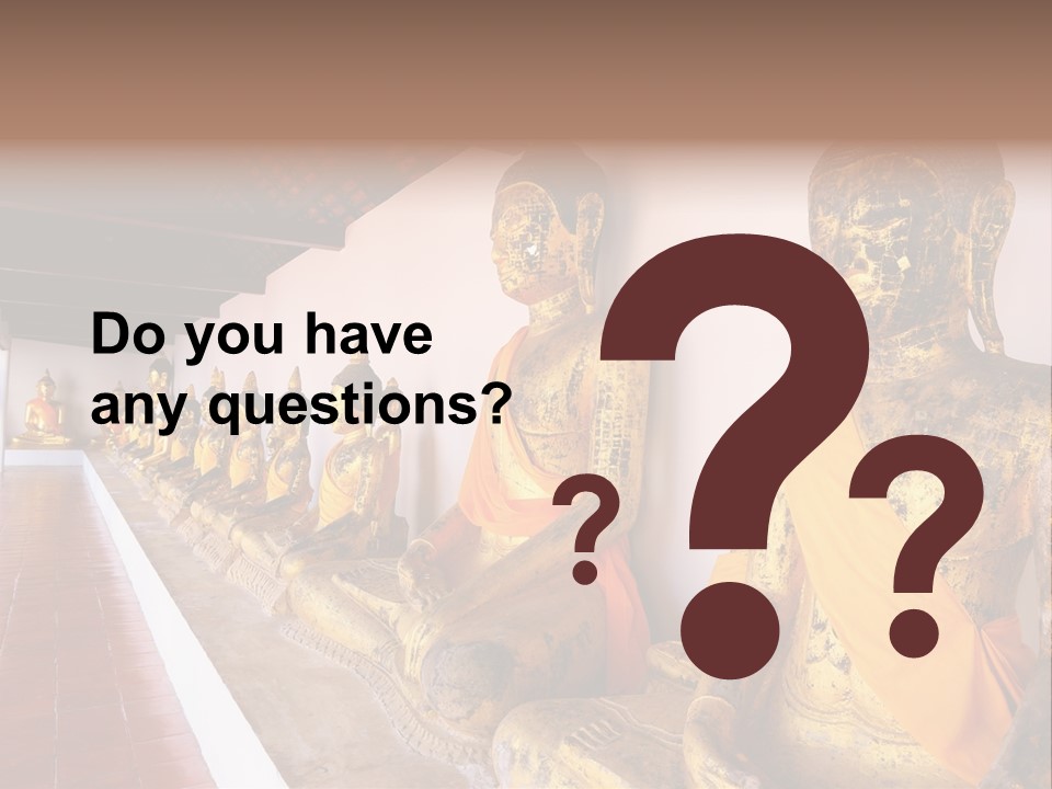 Tourism Spiritual Yellow PowerPoint Template