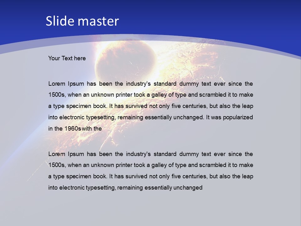 Bang Accident Fantasy PowerPoint Template