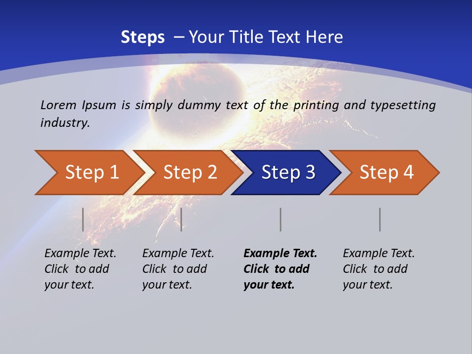 Bang Accident Fantasy PowerPoint Template