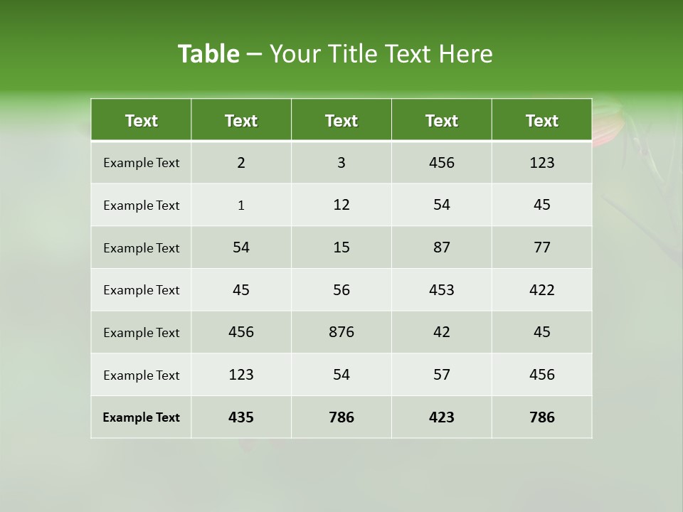 Wings Beak Hummingbird PowerPoint Template