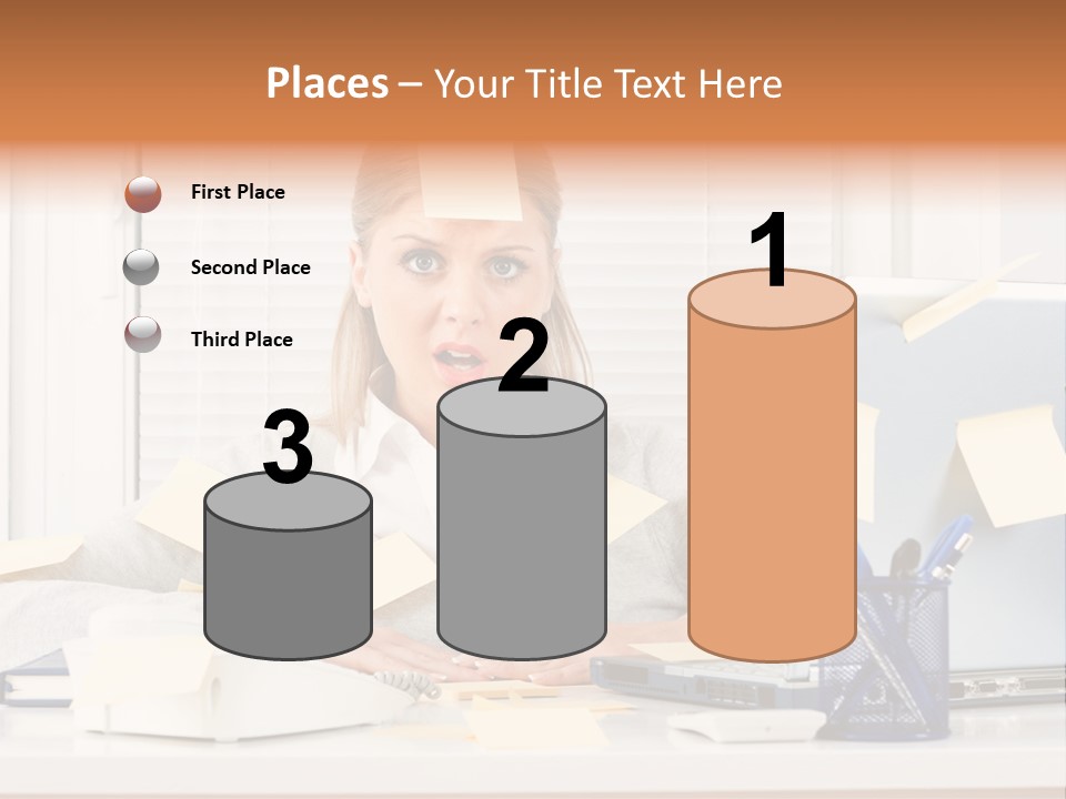 One Person Young  One Woman Only PowerPoint Template