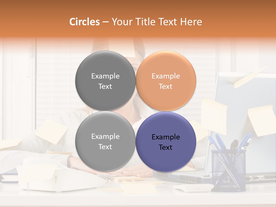 One Person Young  One Woman Only PowerPoint Template